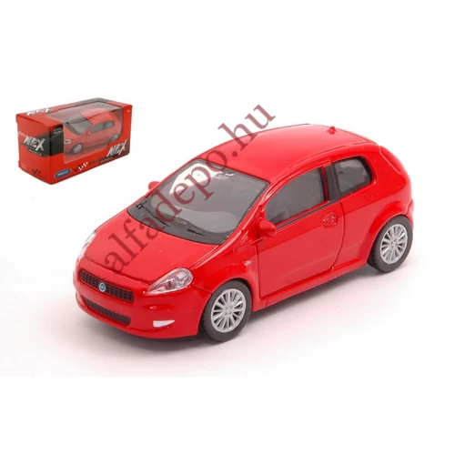 Fiat Grande Punto 1:43 fém NEX Dobozos Új Piros Modellautó