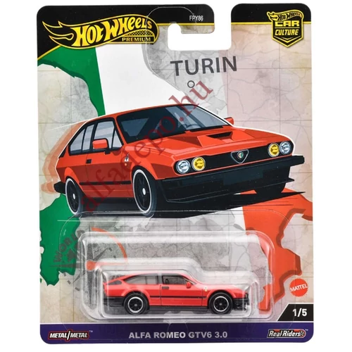 Alfa Romeo GTV6 HW premium Hot Wheels 1:64 Új Dobozos Modellautó
