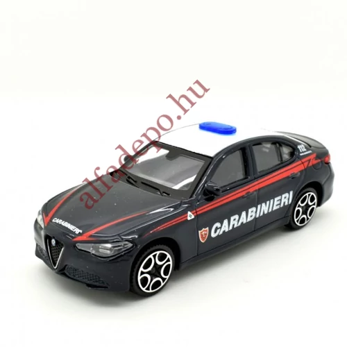 Alfa Romeo Giulia 1:43 Carabinieri Modellautó Dobozos Új Bburago