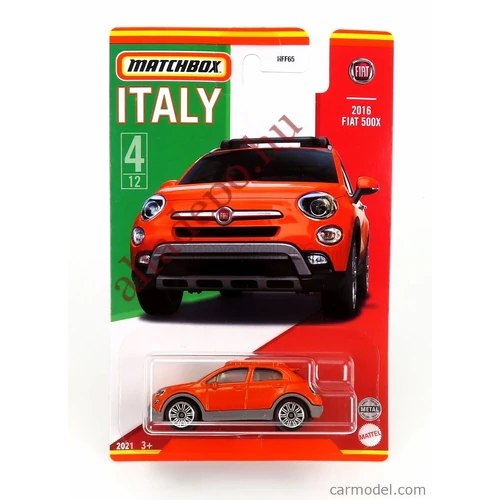 Fiat 500X Matchbox 1:64 Bliszteres Új Modellautó