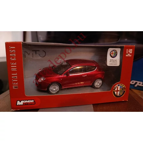 Alfa Romeo MiTo Mondo Motors 1:43 Piros új Dobozos Modellautó