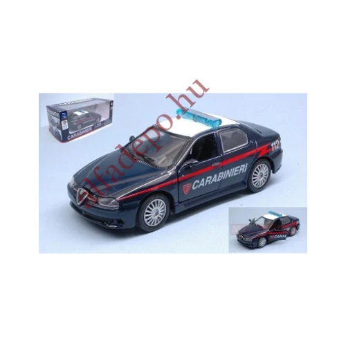 Alfa Romeo 156 Berlina 1999 1:32 Carabinieri NewRay Modellautó