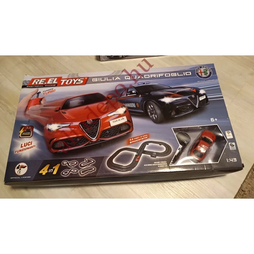 Re.eL Toys Giulia Quadrifoglio Carabinieri 1:43 méretarányú Modellautó távirányítós versenypálya Új