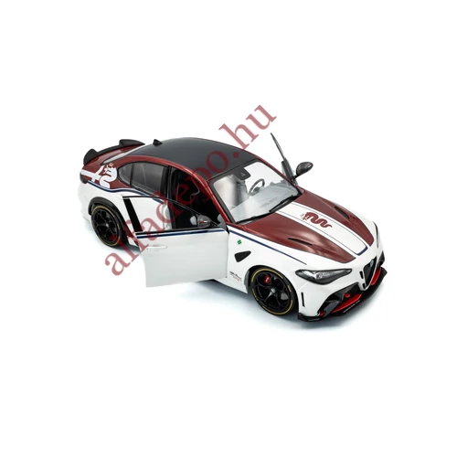 Alfa Romeo Giulia GTAm Bianco & Rosso 2023 Sauber Racing 1:18 fém Nyitható Dobozos Modellautó