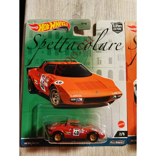 Lancia Stratos Hot Wheels Premium 1:64 új dobozos modellautó