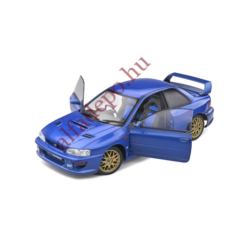 Subaru Impreza Solido 1:18 kék coupé modellautó 22B-STI új Dobozos nyitható fém