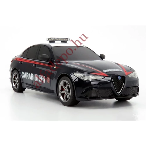 Alfa Romeo Giulia 1:18 távirányítós autó autómodell Re.el Toys Carabinieri Új Dobozos