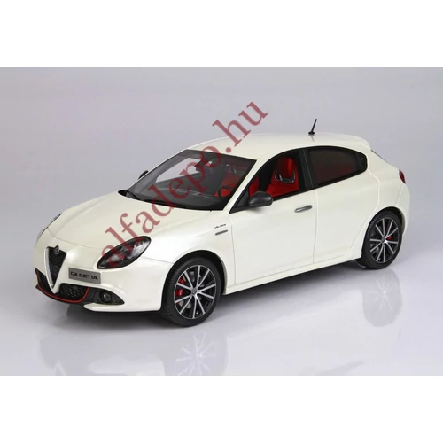 Alfa Romeo Giulietta QV Veloce Gyöngyház fehér, piros belső BBR 1:18 Új Dobozos Modellautó