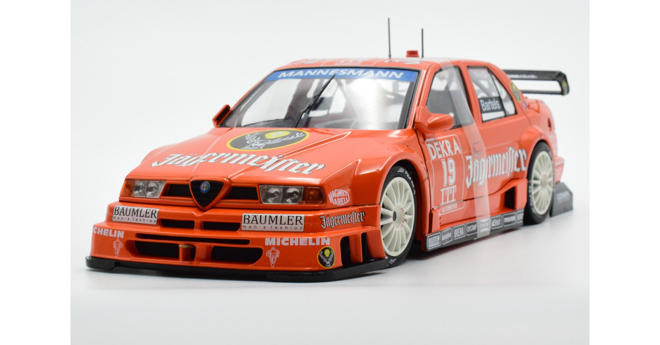 The Alfa Romeo, with which Michael Bartels celebrated DTM victories in 1995 - ' The Spirit Of Jägermeister Racing